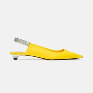 escarpin jaune zara